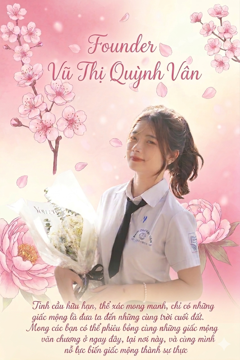 Cô Vũ Thị Quỳnh Vân - Founder Mộng Văn Chương